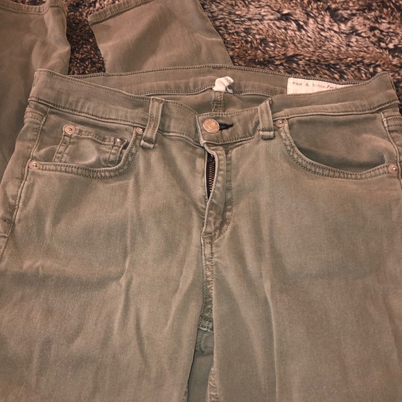 Army green rag & bone jeans - Picture 4 of 5